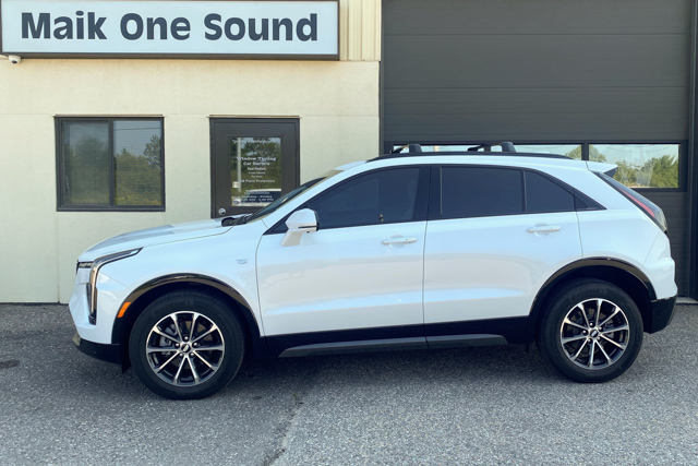 Cadillac 2024 XT-4 with professional window tint in North Bay